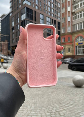 Чохол для iPhone 11 Pro Max рожевий Ash Pink Silicone Case силікон кейс No Brand (289754131)