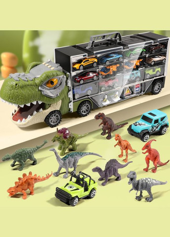 Большой детский автовоз динозавр с машинками и динозаврами контейнеровоз OEM (315335927)