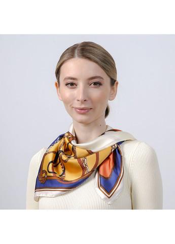 Платок женский с принтом атлас разноцветный МАРСАЛА LuckyLOOK 747-852 (324741733)