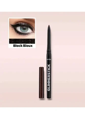 Чёрная бездна / black bioux мерцающий карандаш для глаз glimmerstick Avon (369164685)