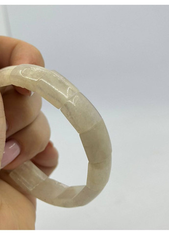 Браслет из лунного камня 12*15 мм 17 см Белый No Brand (363829941)