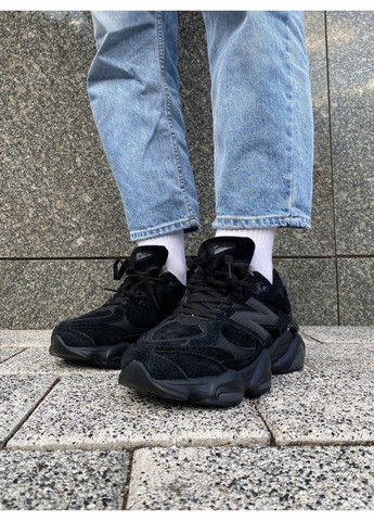 Черные зимние кроссовки мужские new balance 9060 black нью беланс 9060 No Brand