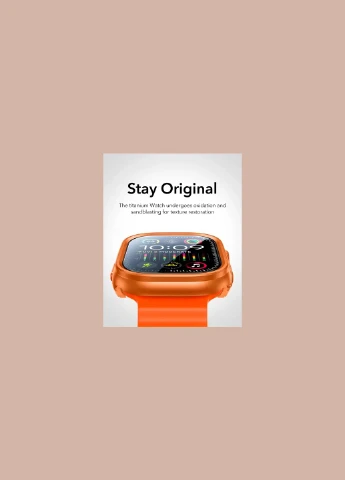 Защитный чехол со стеклом Armorite Protection Set Titanium (1+2 Pack) для Apple (1Z0480102) ESR Watch Ultra (363330018)