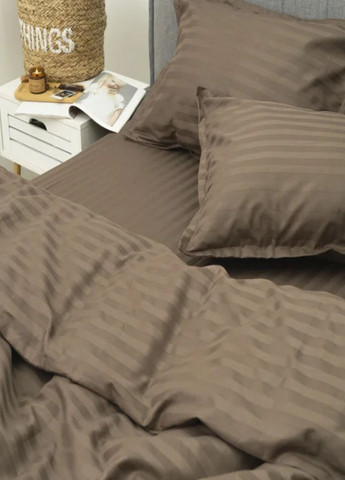 Постільна білизна Вілюта сатин страйп полуторна. Постіль Вілюта. Комплекти постільної білизни. Viluta Постільна білизна (346268534)