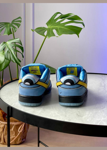 Голубые всесезонные кроссовки Vakko Nike SB Dunk Low The Powerpuff Girls Bubbles FZ8320-400