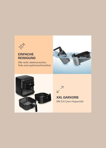 Мультипіч AeroVital Deluxe з гарячим повітрям Чорна (10036476) Klarstein (329406944)