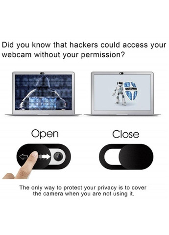 Шторка для веб-камери Anonimaizer захисна для камери смартфона / Планшета / Ноутбуку 3 шт Чорна No Brand (349844633)