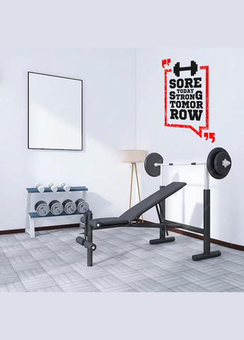 Вінілова інтер'єрна на стіну (шпалери, фарбу) "Sore today strong tomorrow" з Оракалу Кавун наклейка (316189743)