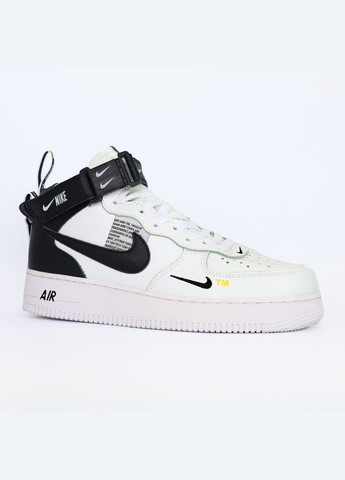 Кросівки жіночі і чоловічі Nike Air Force 1’07Lv8 Ultra High White | Найк Аір Форс високі білі No Brand білі демісезони (307397802)