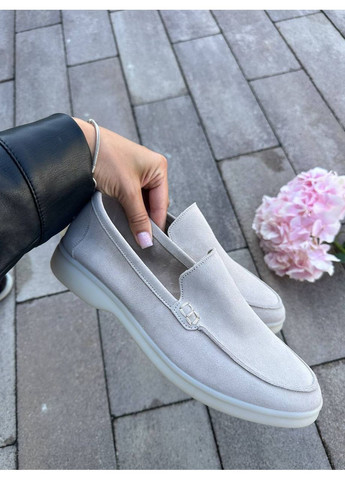 No Brand Стильні жіночі лофери лофери пісочний з натуральна замша, — демісезон (355336318)