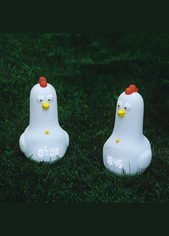 Акумуляторний нічник-годинник TT04 – силіконовий Півник Kun Fu Chicken Clock & Lamp VHG (334305231)