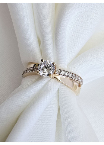 Золотое кольцо с фианитами (16р.) 1191019101-1к SOVA jewelry house (368996417)
