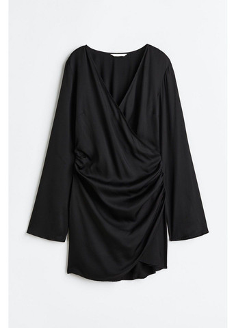Чорно-білий кежуал сукня з мікро-дефектом H&M з абстрактним візерунком