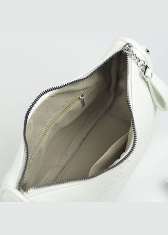 Сумочка багет белого цвета через плечо, белая женская маленькая молодежная мини сумка кросс боди Yirui (279830280)