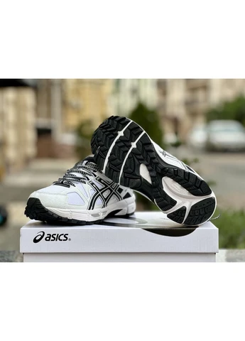 Білі кросівки чоловічі asics gel-kahana 8 white black асікс гель кахано 8 білі демісезон No Brand