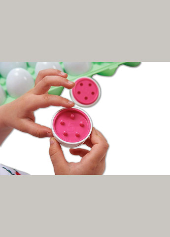 Набор математических яиц "Совпадение цветов" (12 штук) Лоток с яйцами Цифры Colour Match Egg Set Tickit (342374282)