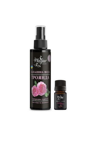 Подарочный набор Эфирное масло Розового дерева 5 мл + Душная вода Розы TM 100 мл Mayur (292736171)