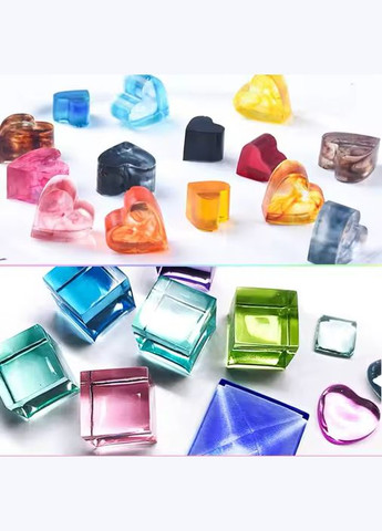 Эпоксидная смола с аксессуарами, набор для рукоделия, 24 цвета пигментов No Brand (369802926)