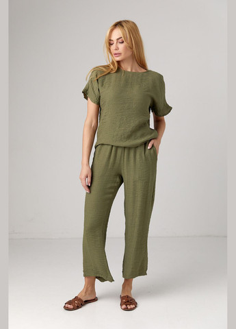 Літній костюм з брюками та футболкою Lurex (295185305)