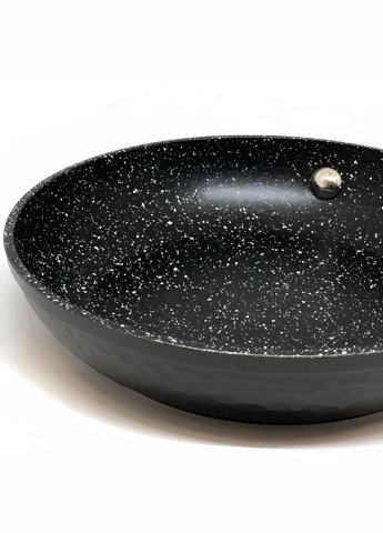 Сковорода з кришкою з антипригарним мармуровим покриттям 24 см (EB3348) Edenberg (264649895)