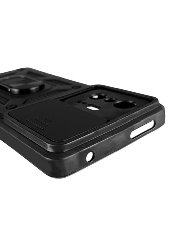 Чохол для 11T броньований з кільцем зі шторкою на сяомі 11т чорний rg1 Xiaomi (366022492)