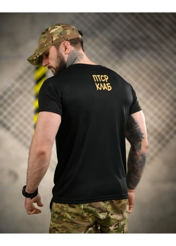 Тактическая футболка BORN OF WAR ПТСР клаб black ВТ4726 No Brand (391388372)