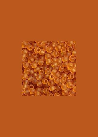 Бісер чеський Прозорий матовий 144 / 10070 Бурштиновий Упаковка 5 грам Preciosa (316918086)