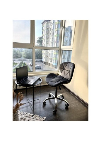 Кресло на колесах велюр серое Bonro B-531 (349820229)