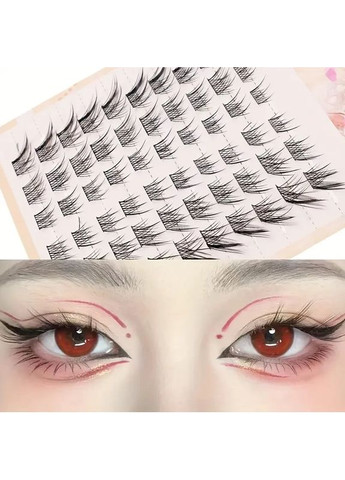Накладные ресницы "Лисий стиль", 10 рядов, China (356130073)