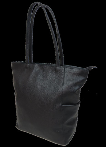 Жіноча шкіряна сумка на двох ручках, Україна чорна Borsacomoda (360893782)