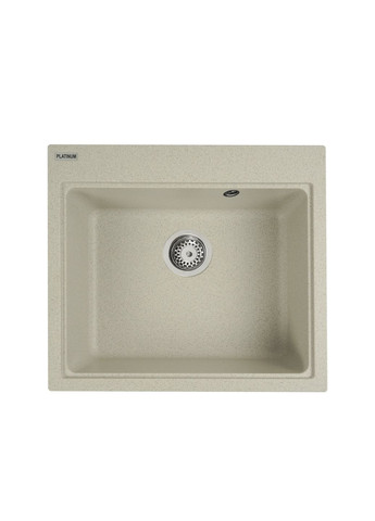 Гранітна мийка для кухні 5852 VESTA матова Топаз Platinum (269793043)