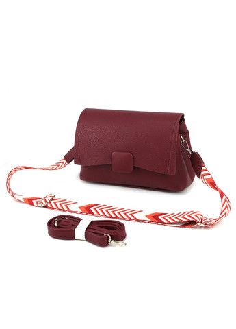 Небольшая женская сумка кросс-боди из экокожи 57047172-302 бордовая Voila (348418652)