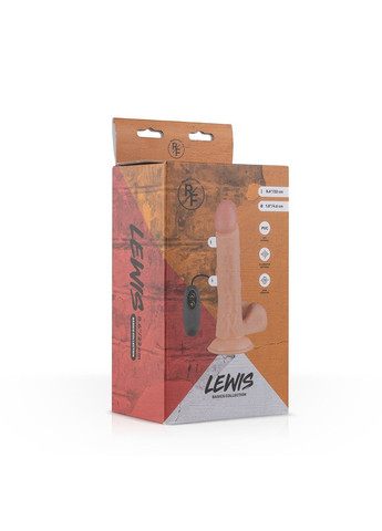 Вібратор реалістичний з пультом Lewis Realistische Vibrator Real Fantasy (298936214)