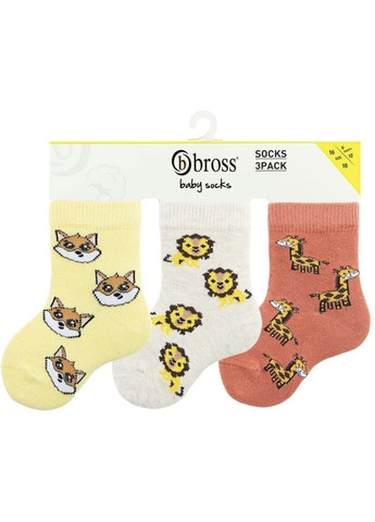 Носки 3 Пары 8631@1 Mix Bross (322561162)