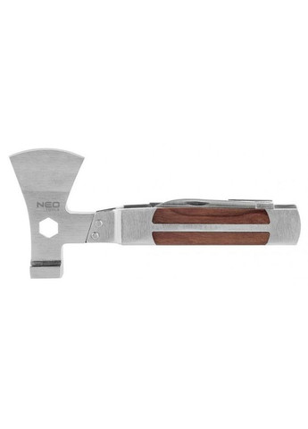 Мультитул, 11в1, молоток, сокира, гайковий ключ, рулетка, викрутка SL і PH, скребок, пила, напилок, ніж, консервний ніж, чохол Neo Tools (317171726)