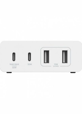 Зарядний пристрій Home Charger 108W GAN Dual USBС/USB-A (WCH010VFWH) Belkin home charger 108w gan dual usb-с/usb-a (290193899)