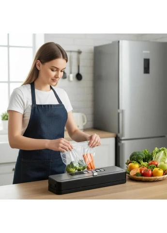 Вакуумный упаковщик для продуктов RAF R.74000 / Вакууматор с герметичной запайкой 110 Вт Gemac (395319740)