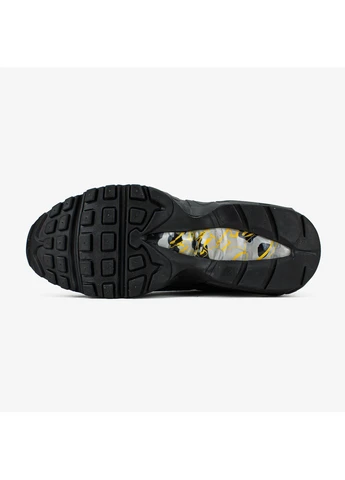 Чорні кросівки air max 95 corteiz "black/tour yellow" No Brand