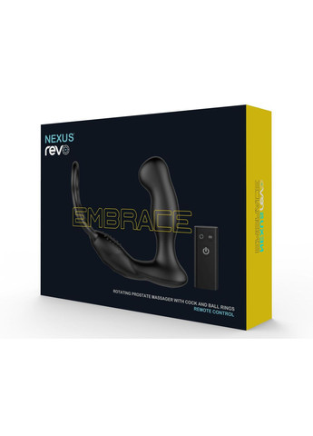 Масажер простати Revo Embrace з головкою, яка обертається та з ерекційним кільцем - CherryLove Nexus (339867343)