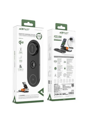 Зарядний пристрій (6974316283096) Acefast Wireless QI 3in1 15W E19 Qi2 (369881508)