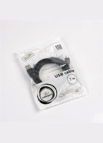 Кабель USB - micro USB V 2.0 (M/M), 3 м, Black (CCP-mUSB2-AMBM-10) Cablexpert (332973038)