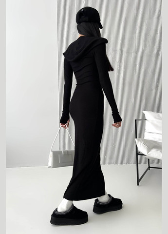 Черное повседневный, кэжуал платье футляр Liton