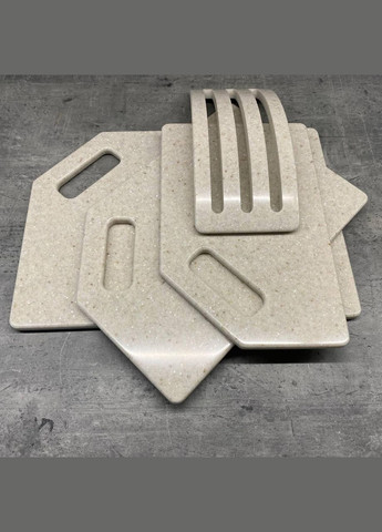 Набор кухонных досок на подставке из искусственного камня BISCOTTI 3 шт. No Brand (341316459)