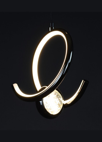 Люстра світлодіодна підвісна LED світильник для квартири на стелю лед 27908 Чорний 30-150х20х11 см. Sunnysky (364490780)