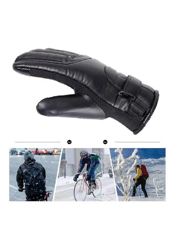 Перчатки зимние водонепроницаемые с тремя режимами подогрева питанием от USB сенсорными пальцами 25,5x11,5x1,5 см (479511-Prob) Unbranded (322031125)