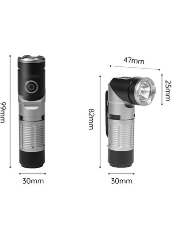 Фонарь с клипсой CNK2450ZM013 черно-серый 6976507668521 Naturehike (366300547)
