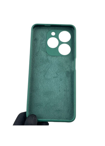 Чехол для Spark 20C BG7n силиконовый с микрофиброй нескользящий на техно спарк 20с зеленый Tecno (366390415)