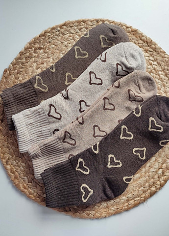 Комбіновані шкарпетки жіночі махрові з широкою гумкою 6 пар житомир ws 330/6 р.36-40 XTeam сердечка (353497272)