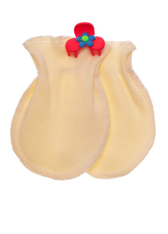 Царапки для дівчинки інтерлок з черехою жовті 56 см (51404) BABYKROHA (315424037)