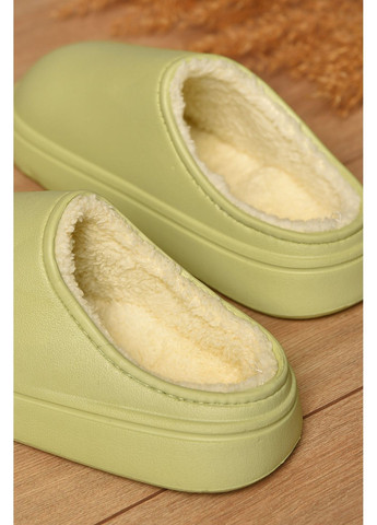 Галоши без задника утепленные салатового цвета Let's Shop (358883646)